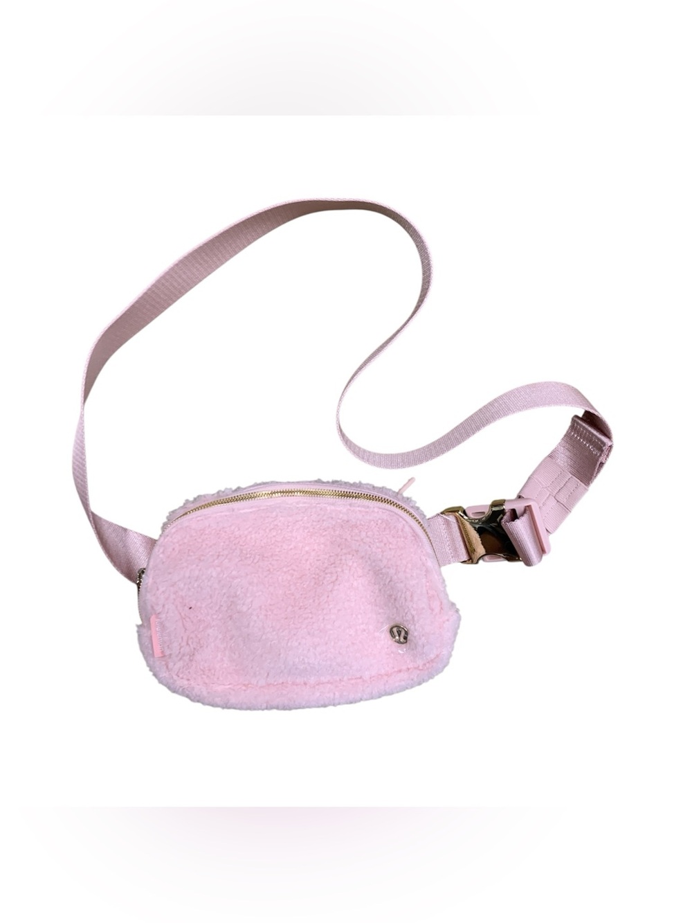lululemon athletica NWT Pink Fuzzy Belt Bag